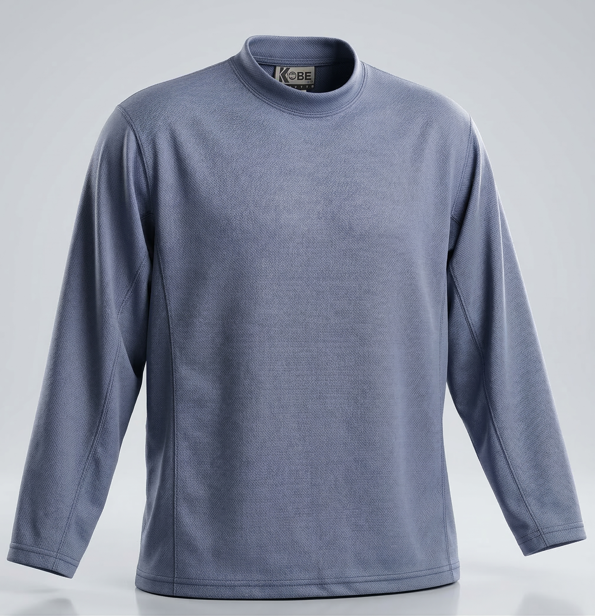 Kobe Sportswear gray long-sleeve shirt on a light gray background