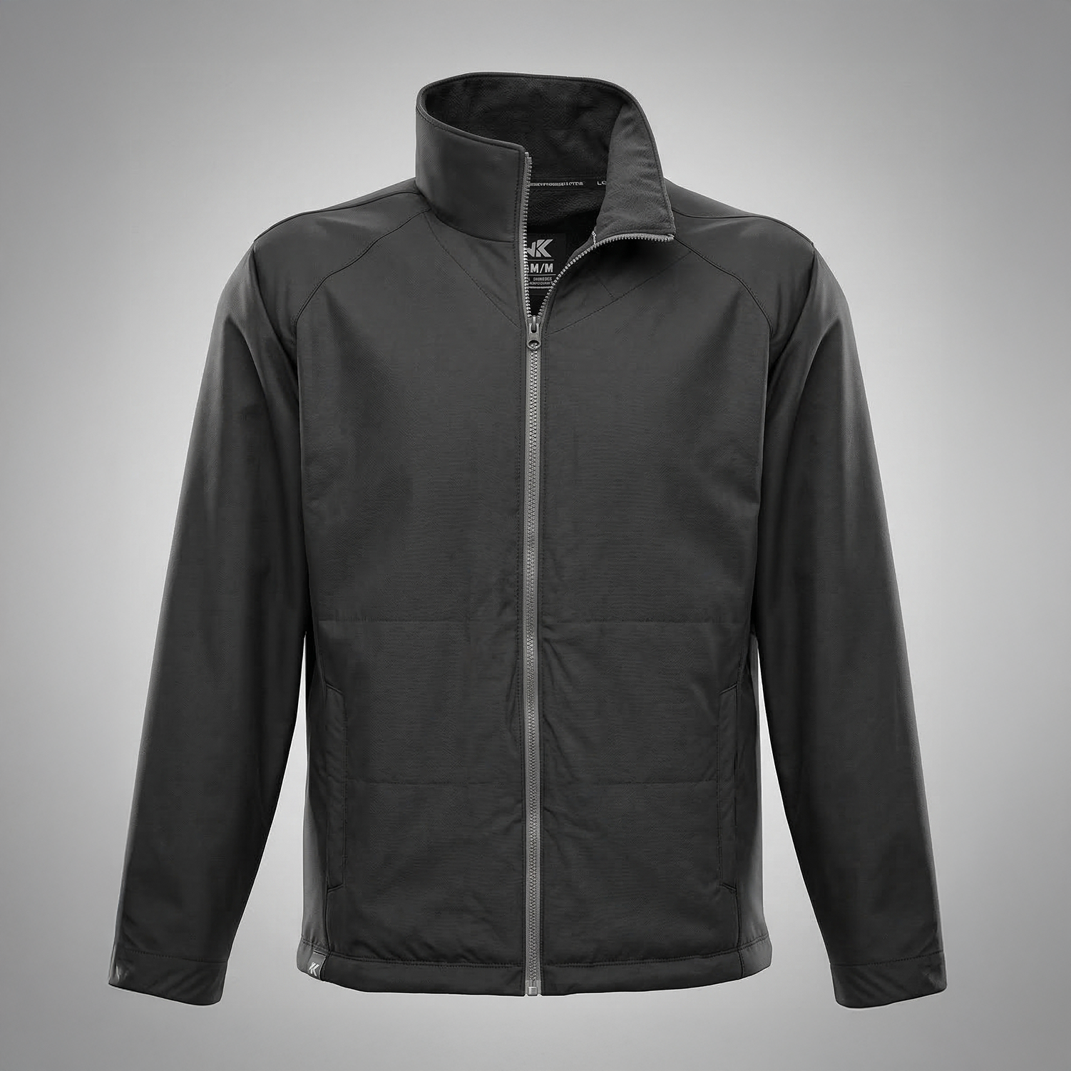Kobe Sportswear black jacket on a gray background