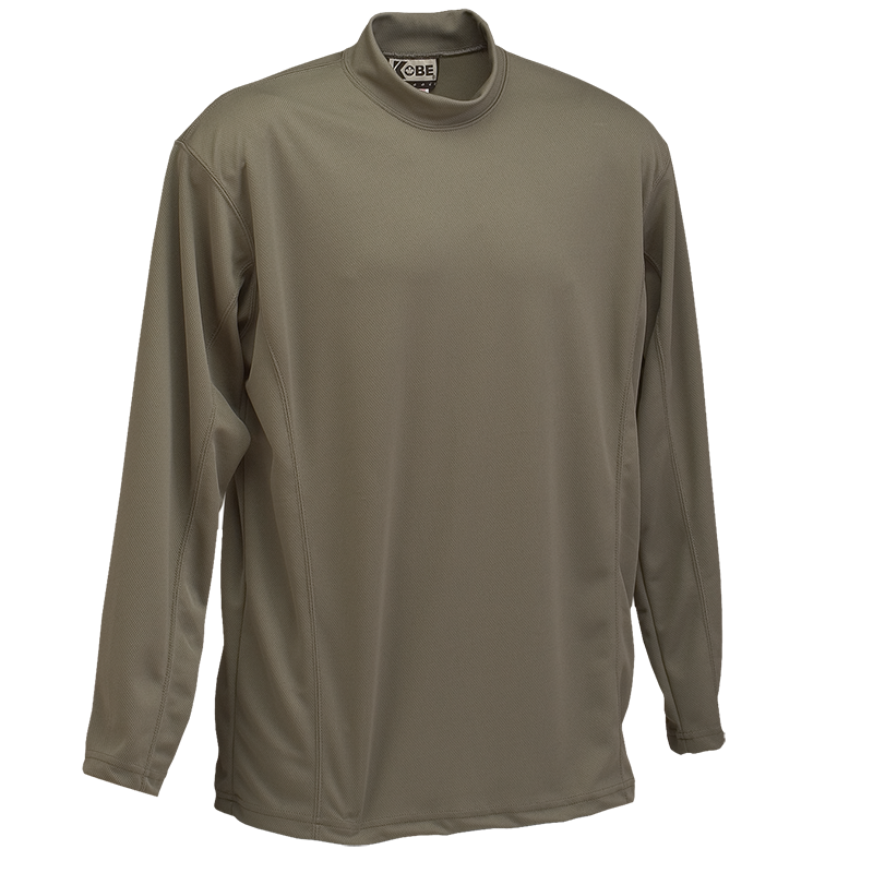 LONG SLEEVE MOCK NECK SHIRT - 8908 | Kobe Sportswear