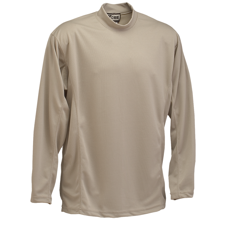 LONG SLEEVE MOCK NECK SHIRT - 8908 | Kobe Sportswear