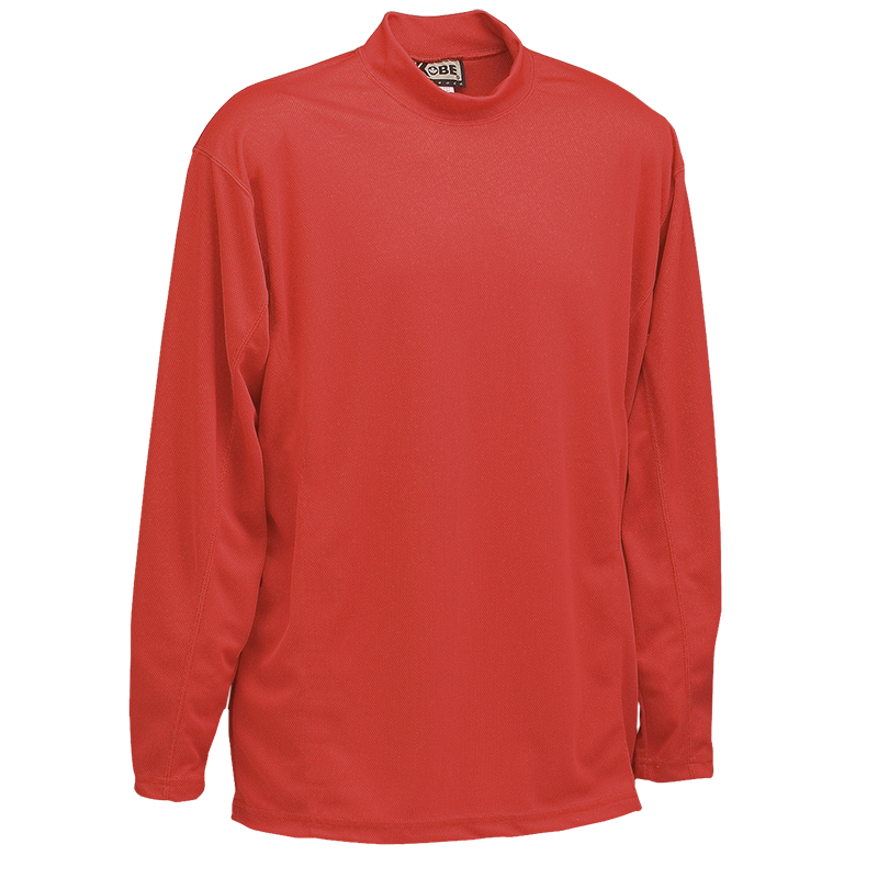 LONG SLEEVE MOCK NECK SHIRT - 8911 | Kobe Sportswear