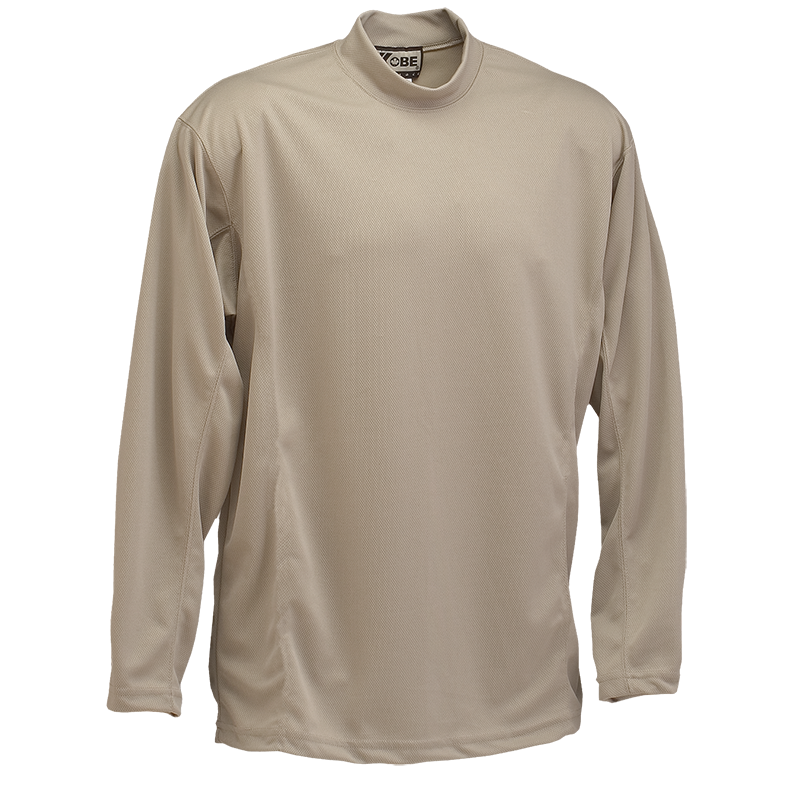 LONG SLEEVE MOCK NECK SHIRT - 8911 | Kobe Sportswear